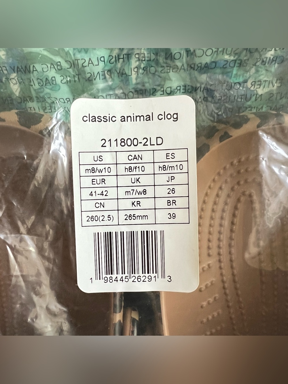 Crocs Classic Animal Leopard Clog - Picture 6 of 6